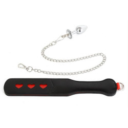 Correct Me Paddle avec Chaîne et Plug Spank plug 30cm